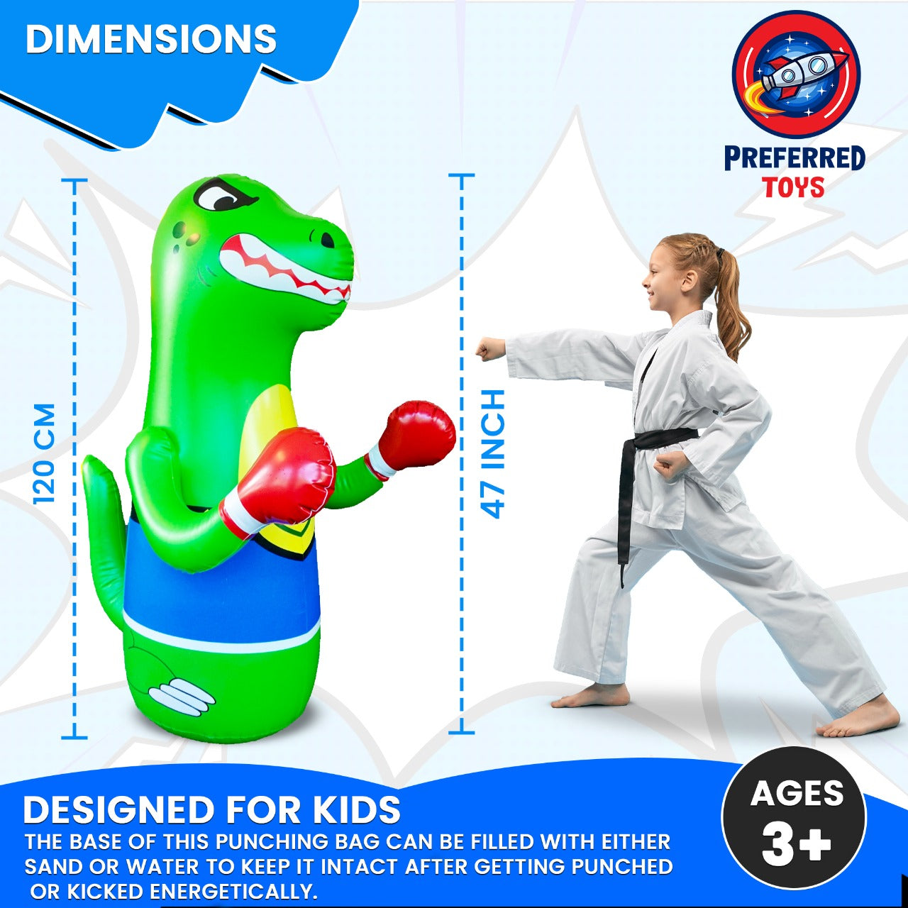 Dimentions of Punching Bag