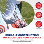2-Pack 65” Inflatable Football Target Toss Game Set – Double-Sided Throwing Targets with Mini Footballs – Backyard, Tailgate & Party Game for Kids and Adults