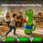 Inflatable Punching Bag for Kids-Bop Bag-Inflatable Dinosaur with Instant Bounce Back Movement