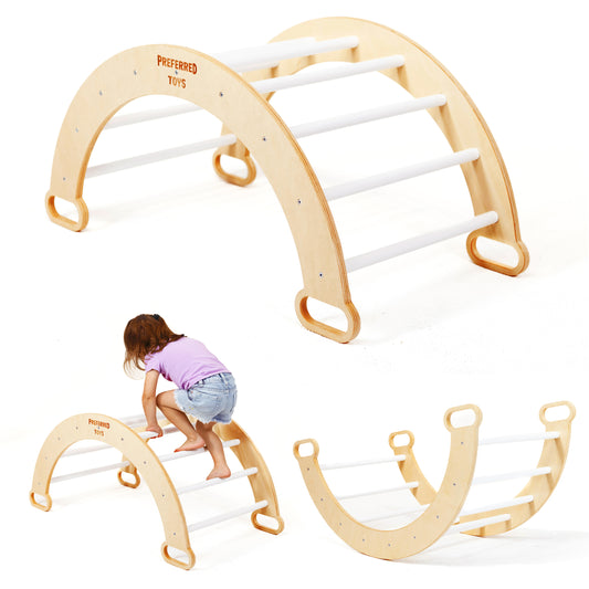 Preferred Toys Children’s Climbing Arch - Wooden Climbing Toys for Toddlers 1-3, Fun Toddler Play Gym, Builds Confidence & Motor Skills