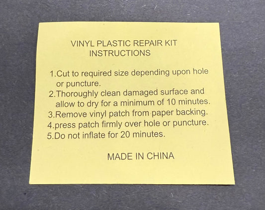 Vinyl Plastic Patch